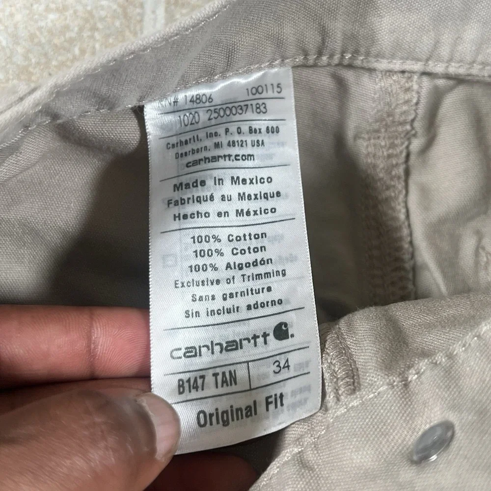 Carhartt B147 TAN Men's Workwear TanConstruction Outdoor Shorts Size 32